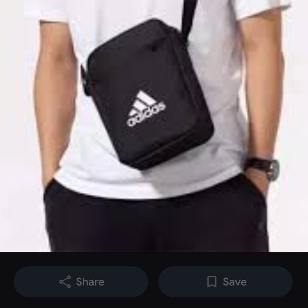 Adidas Black Messenger Bag Compact and Durable